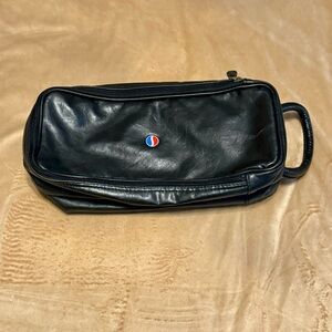 Vintage Leather Pepsi Dual Compartment Shoe Bag 2007 US Womens Open